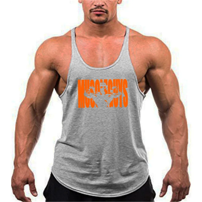 Muscleguys одежда для фитнеса хлопковые мужские майки Бодибилдинг Стрингер 1 см