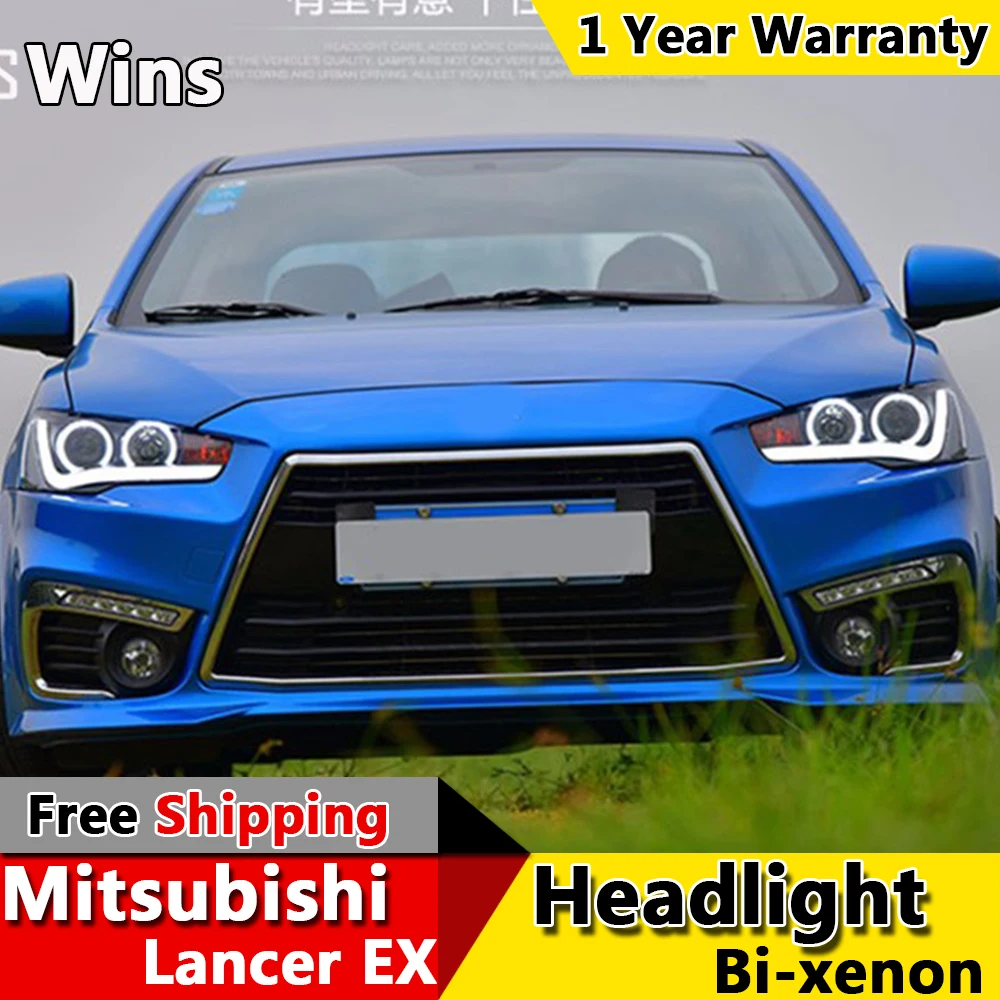Wins светильник s для Mitsubishi LANCER головной LANCER-EX светодиодный Angel eye DRL передний Bi-Xenon