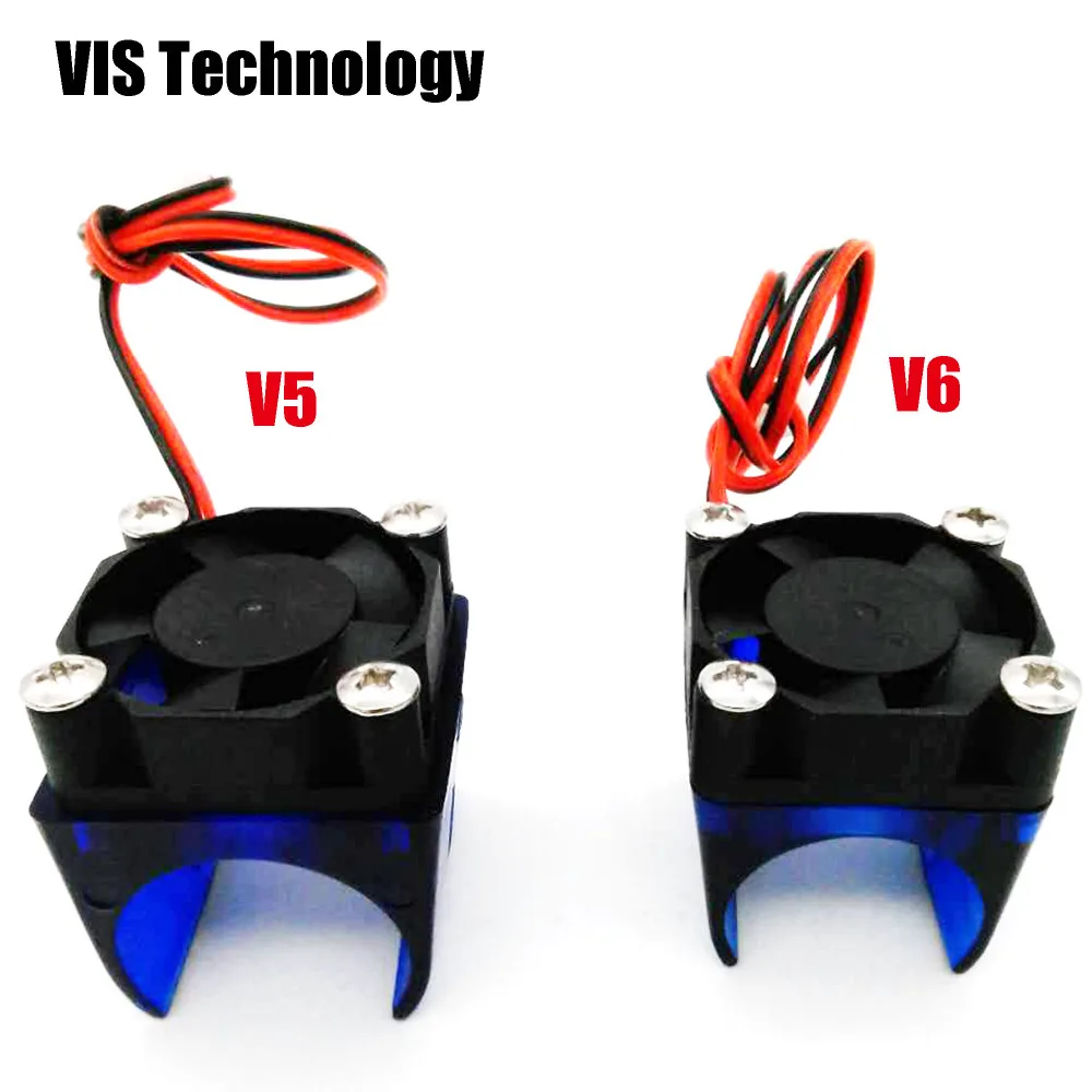 3 комплекта DC 12V пластиковые мини V5/V6 вентиляторы охлаждения + синий Вентилятор