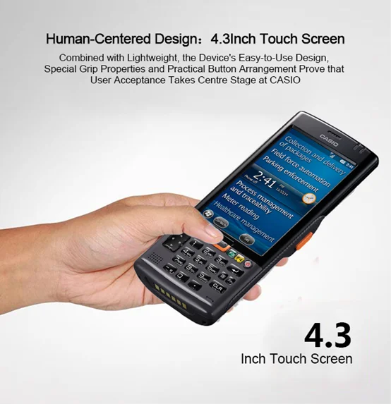 Casio IT-G500 4,3 дюймов сенсорный экран 1D портативный КПК машина бизнес розничный терминал сбора данных Часть#: IT-G500-10C-CN