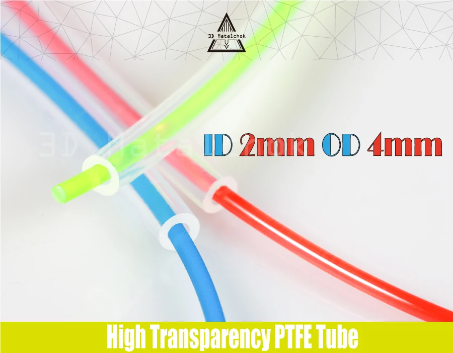 3D matalchok 3D принтер аксессуары PFA трубка PTFE тефлон J-head hotend RepRap rostock Боуден экструдер для 1,75 мм нити