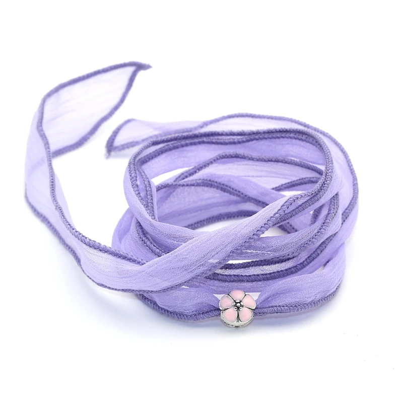 Новое поступление 10 цветов сари шелковая лента обертка для йоги с розовым