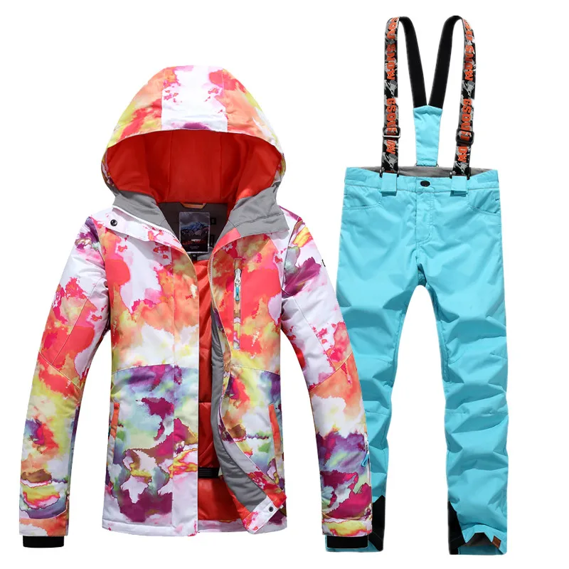 NEW Skiing suits Jackets pants women Snowboarding Sets Female winter Sportswear Breathable Waterproof Warm | Спорт и развлечения