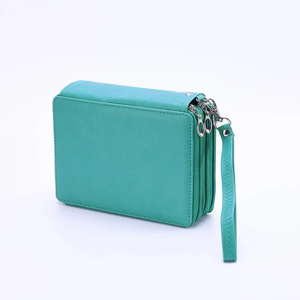 

72 Holes Pencil Case PU Leather School Large Capacity Colored Pencil Bag Box Multi-functional Stationery Student Art Supplies