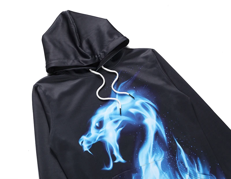 Новинка 2020 года брендовая толстовка с капюшоном и принтом 3D | Мужская одежда