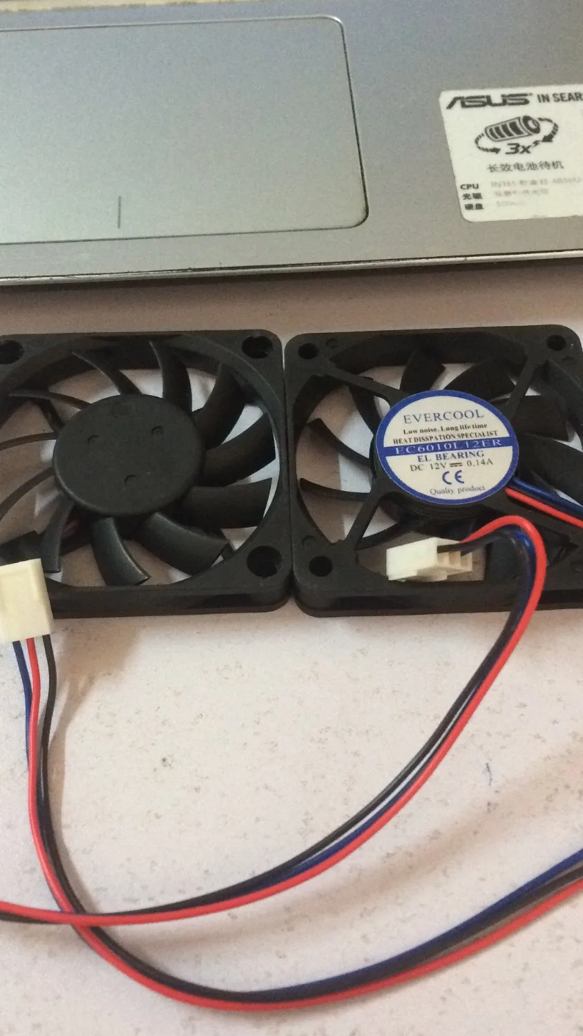 Вентилятор для охлаждения EVERCOOL 6 см 6010 12 В 0 14 А EC6010L12ER 3 провода | Компьютеры и офис