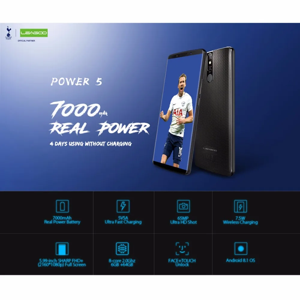 LEAGOO power 5 6 ГБ 64 смартфон 99 &quot18:9 FHD Android 8 1 MT6763V Octa Core VoLTE 4 г уход за кожей лица