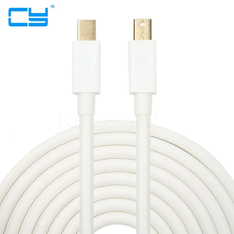 Mini DisplayPort для Mini DisplayPort Extensao Cabo thunderbolt Mini DP Macho для Macho Cabo Mini DP Conector 6 футов/1,8 м 3 м/10f