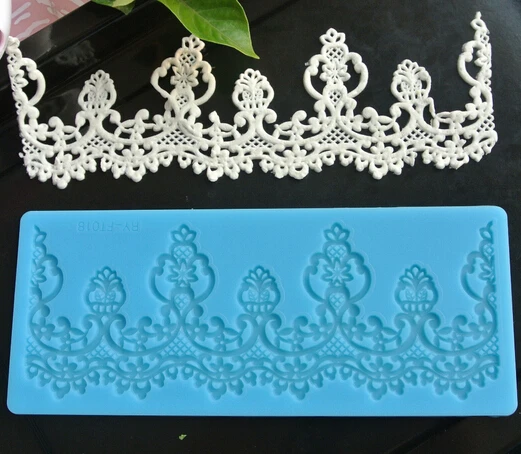 

Инструменты для украшения тортов, силиконовая кружевная форма для торта, форма для сахарной помадки