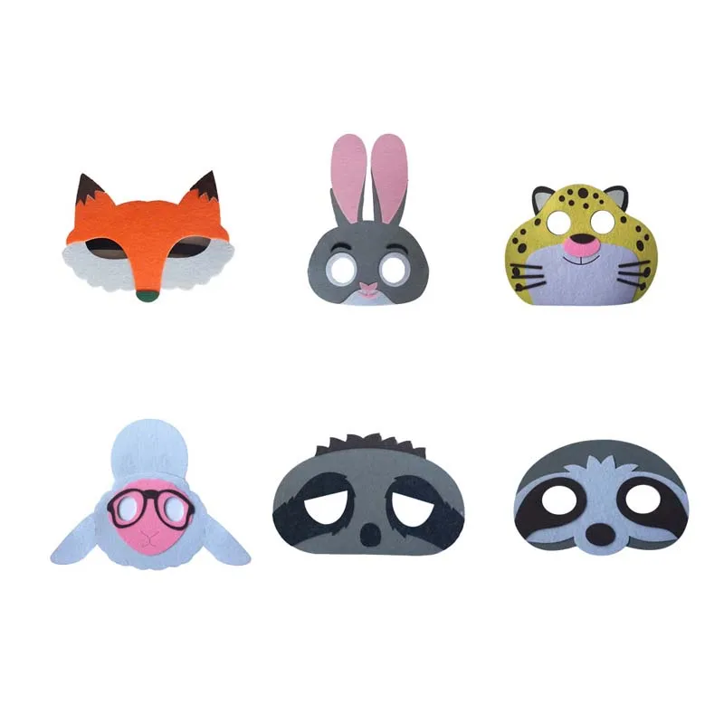Zootopia карнавальные маски Zootropolis тематический костюм косплей вечерние Мультяшные шляпы детский день подарок на день рождения игрушка супер герой животное