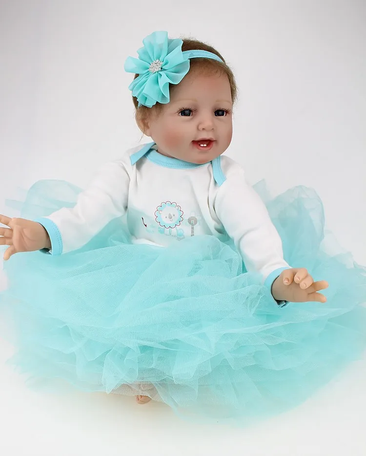 2017 22 дюймов npk Reborn Игрушечные лошадки Реалистичная кукла Lifelike Силиконовые