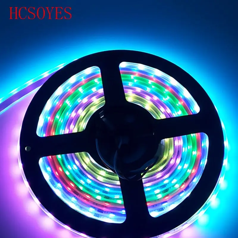 WS2811 5050 SMD RGB полоса Адресуемая 30/48/60 светодиодов/м Светодиодные пиксели внешняя 1 ic