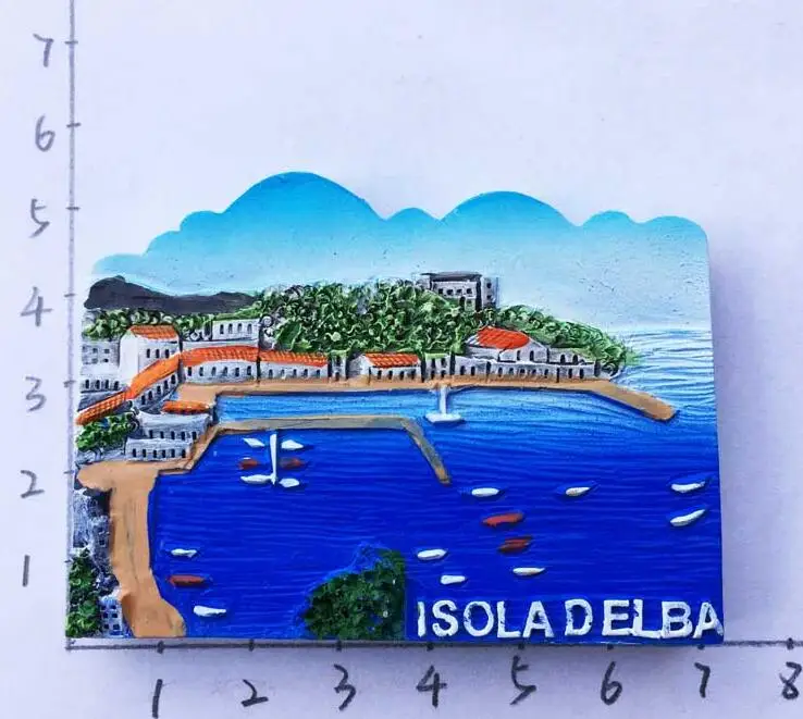 

New 3D Resin Italy Lake Maggiore Isola Bella Tourist Souvenir Fridge Magnet Refrigerator Magnetic Stickers Home Decoration