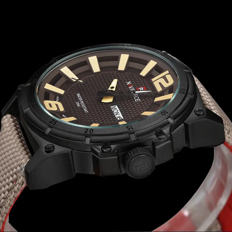 Часы NAVIFORCE Мужские кварцевые спортивные роскошные брендовые модные повседневные