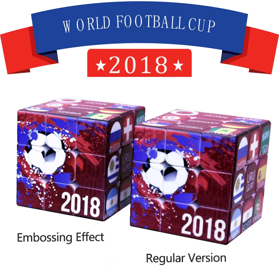2019 YUXIN Magic Cube World Cup 3x3x3 русский Commemora 56 мм головоломка на скорость куб игрушки для