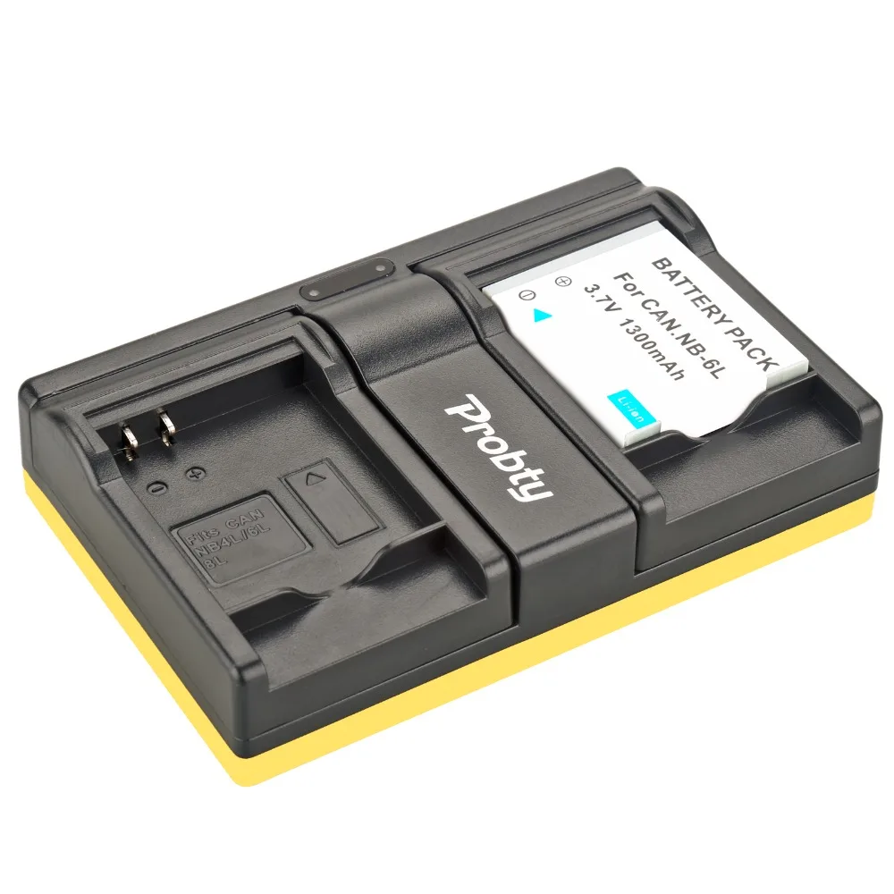 Probty NB-6L NB 6L USB Dual Charger For Canon IXUS 310 SX240 SX275 SX280 SX510HS SX270 SD4000 SD1300 SD770 85 95 200 210 | Электроника