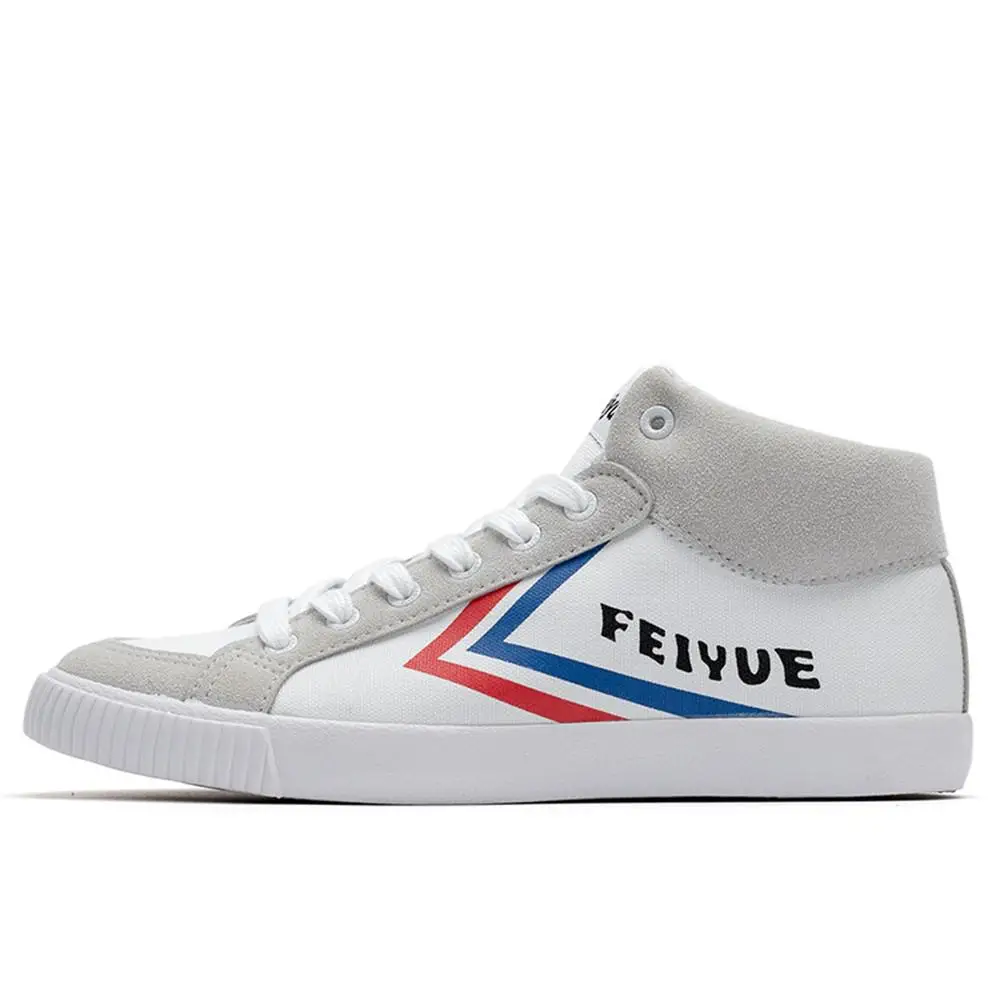 Feiyue/обувь; оригинальные кроссовки Delat; классическая парусиновая обувь унисекс на резиновой подошве со шнуровкой; Мужская и женская обувь - Цвет: White shoes
