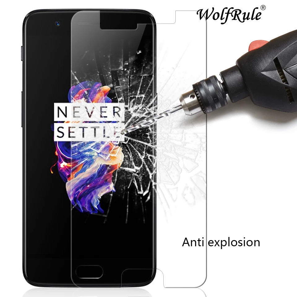 2 шт. Защитное стекло для экрана Oneplus 5 закаленное Oneplus5 A5000 пленка против царапин |