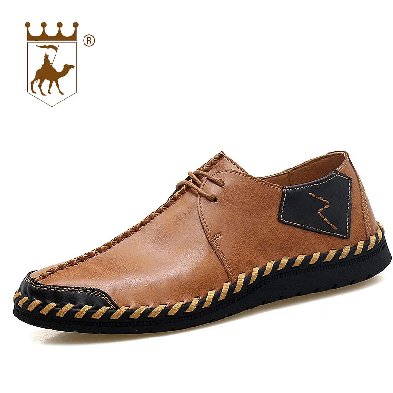 BACKCAMEL/Роскошные Дизайнерские мужские кожаные туфли Мокасины на шнуровке лоферы