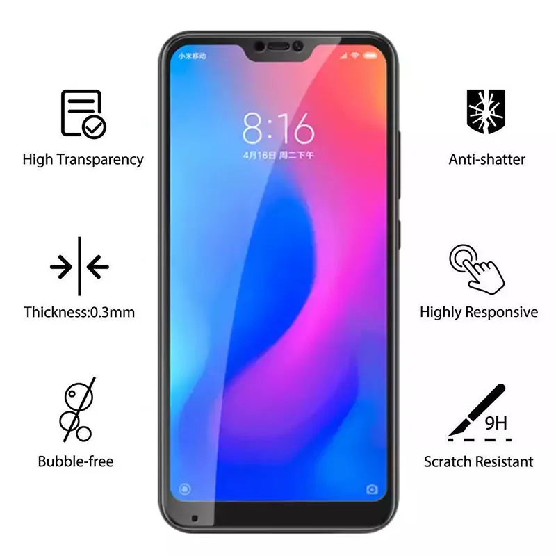 Оригинальный чехол из закаленного стекла для телефона Xiaomi Mi A1 a2 lite a2lite защитный