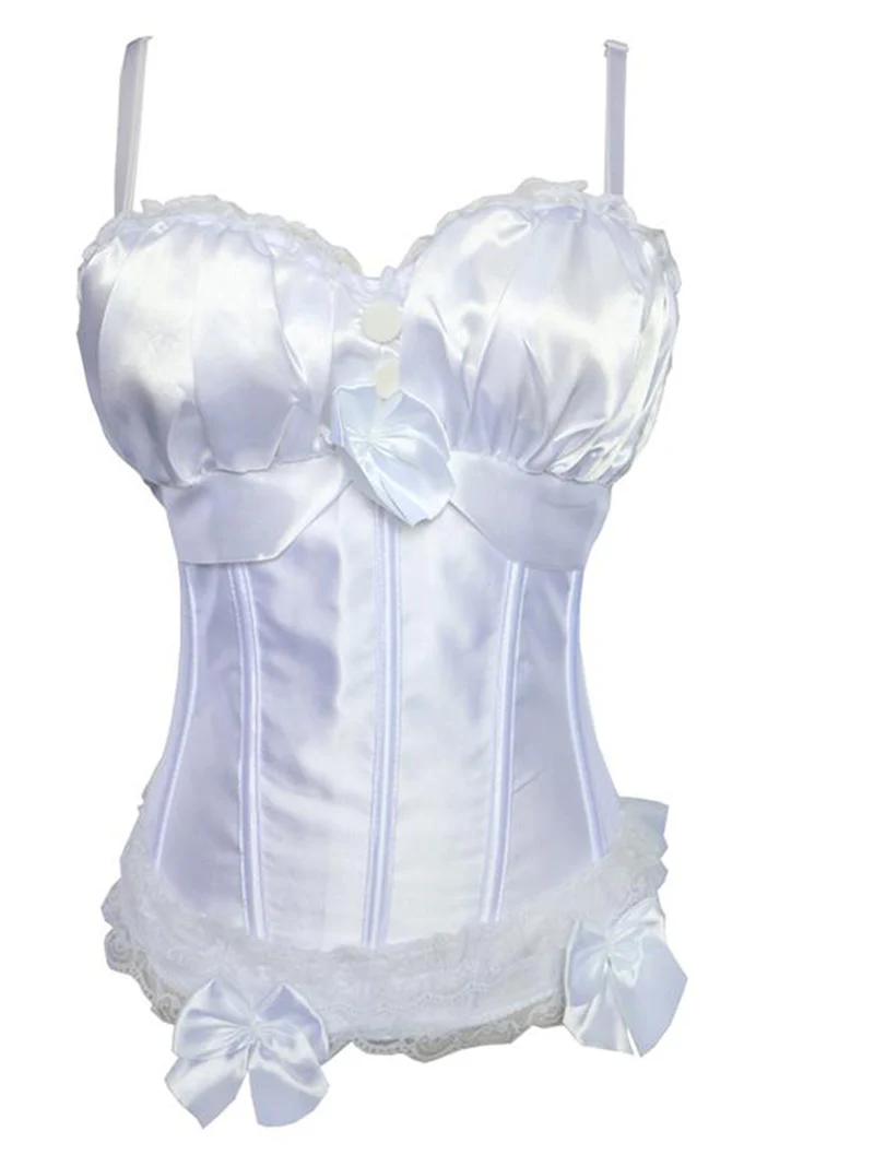 Популярный черный корсет в стиле стимпанк топ атласный бюстье из искусственной