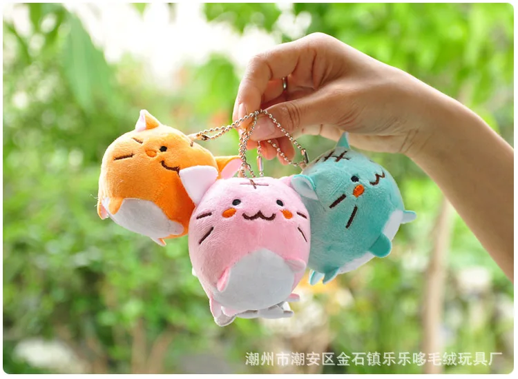 1 шт. аниме мини мягкие плюшевые брелки креативные брелки totoro Мультяшные животные Kawaii тигр кошка подвески игрушки куклы новинка