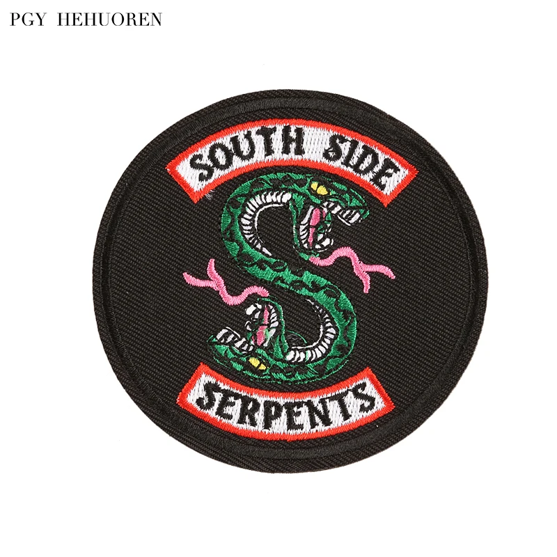 Круглые нашивки PGY RIVERDALE аксессуары для одежды с вышивкой утюгом нашивка на южную