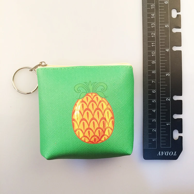 2018 искусственная кожа зеленый высокое качество ананас портмоне оптом дамы