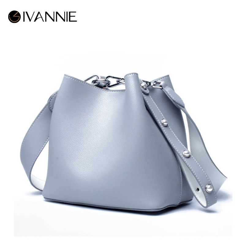 Новинка женская сумка ведро из натуральной кожи мессенджер известного бренда