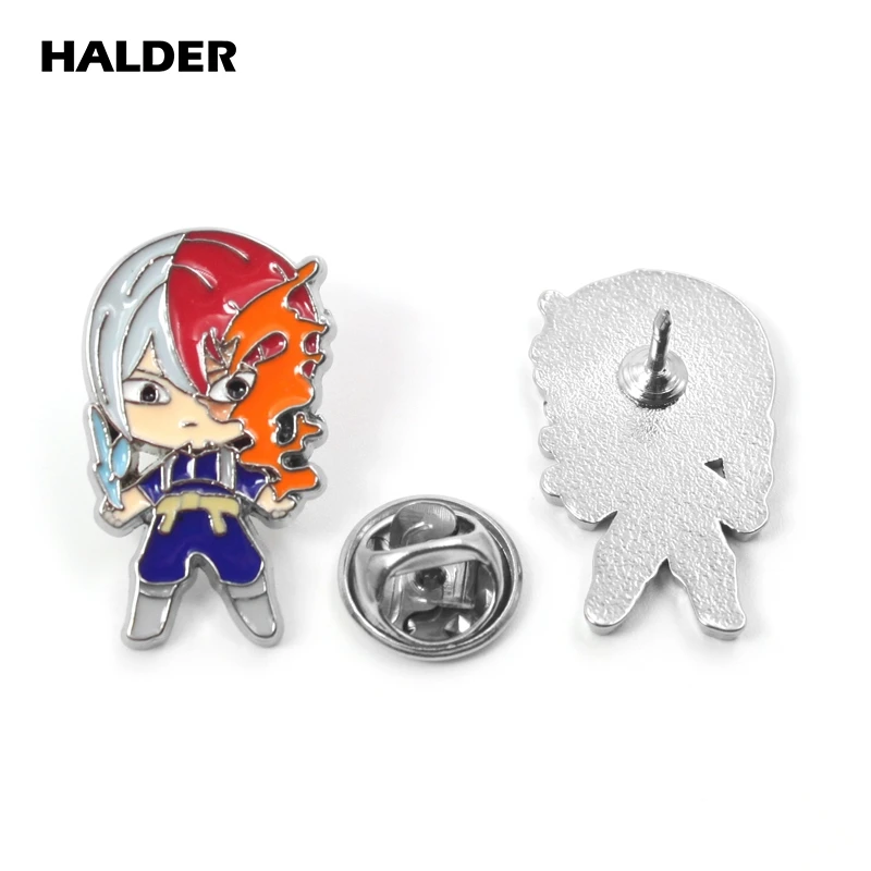 BR0051 аниме halder My Hero Academy металлические броши булавки на лацкан рюкзак ткань украшения значок ювелирные изделия аксессуары безделушки подарок