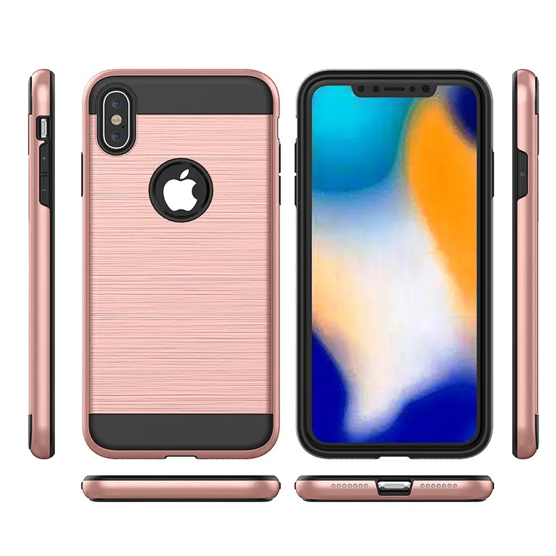 For Iphone X XS Max XR Case Luxury Hybrid Shockproof Tough Armor Rubber Hard Back Cover 8 7 6 6s Plus 5s Rugged Coque |