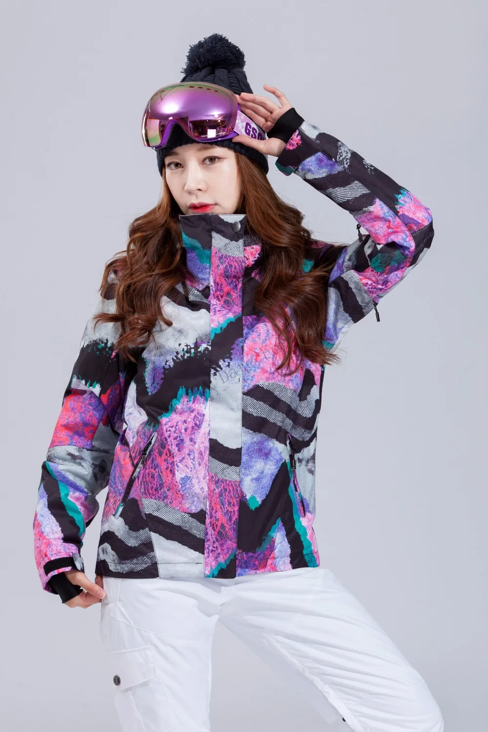 2018 GSOU SNOW Women Ski Jacket Thermal Skiing Snowboard Clothing Outdoor Sport Wear Waterproof Windproof Female Coat New | Спорт и