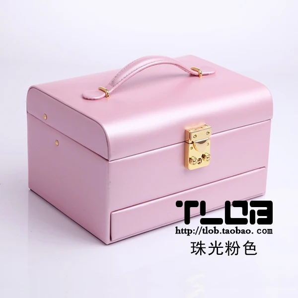 New Beauty Leather Jewelry Box Gift Packaging Display Large Exquisite Makeup Case Luxury Organizer Storage | Украшения и