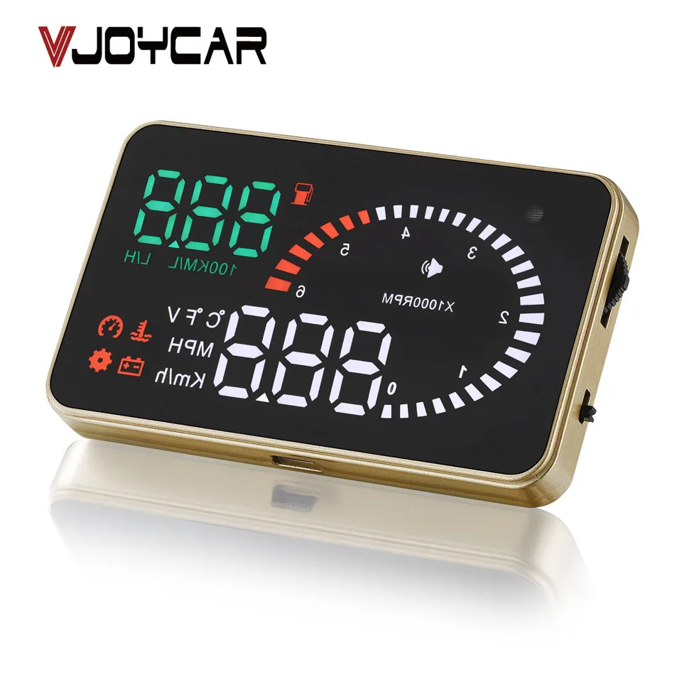 VJOYCAR X6 Цифровой автомобиль Скорость ometer автомобилей Hud Head Up Дисплей км/ч миль/ч gps
