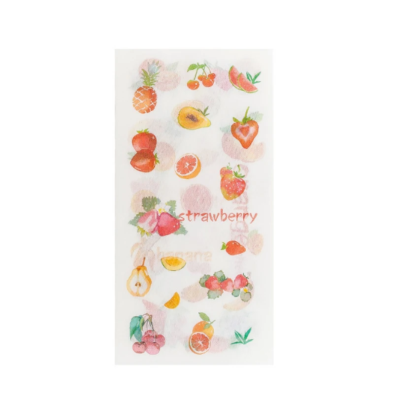 

6 pcs/lot Fresh water color paper sticker DIY diary album decoration stickers scrapbooking planner label Scrapbook stickers