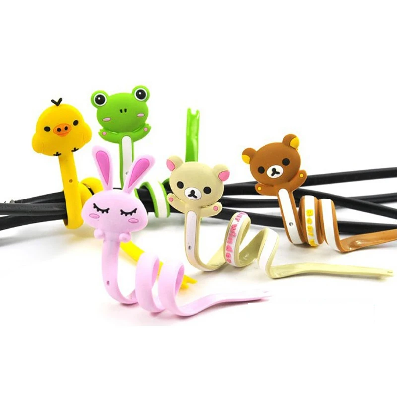 Устройство для намотки кабеля передачи данных Qversion of cute animal relaxed bear series strip organizer
