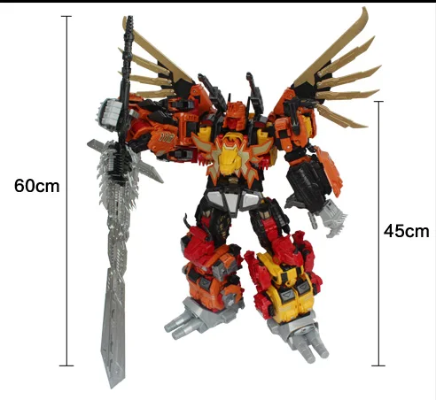 Comic Club без розничной коробки JINBAO 6в1 ko негабаритный MMC трансформационный робот Predaking