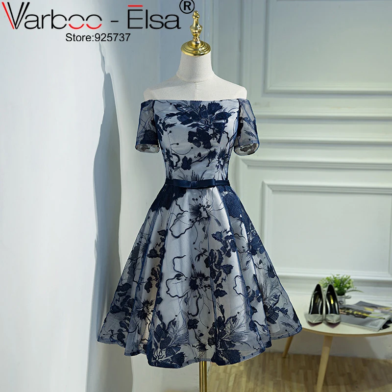 Vestidos de graduacion 2018 Тюлевое платье для выпускного вечера с вырезом лодочкой и