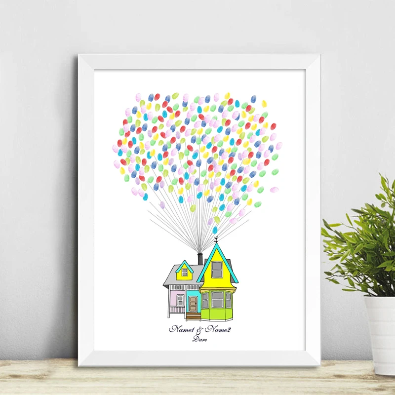 Дом любви Бесплатная Персонализация пользовательского имени Дата отпечатков