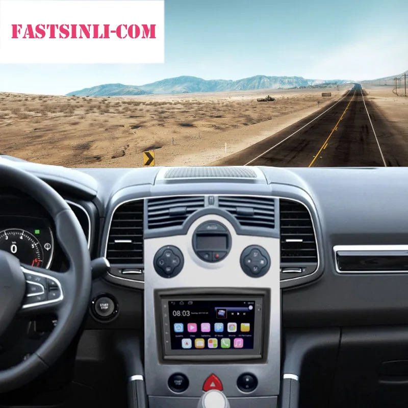 Android8.1 автомобильный 7 дюйм Радио мультимедийный плеер для Renault Megane II 02 09 2din
