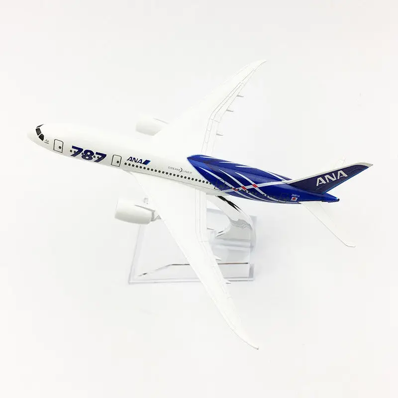 

Cheap Model Toys 1/400 Diecast Japanese ANA Boeing 787 Airlines Airplane Passenger Aircraft Model for Fans Collection Gifts