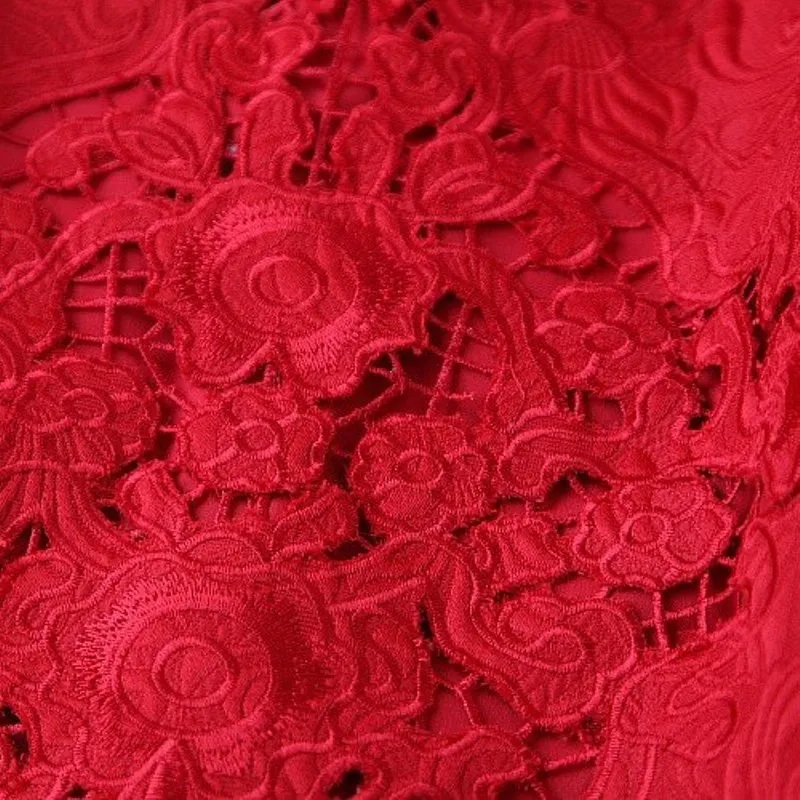 Короткое платье с вышивкой Новинка 2018 года Высококачественная Весенняя женская