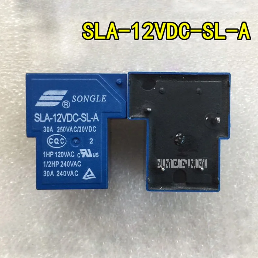 Реле электромагнитное, 10 шт., SLA-12VDC-SL-A, SLA-12VDC T90, 12 В, 30 А, 4 фута