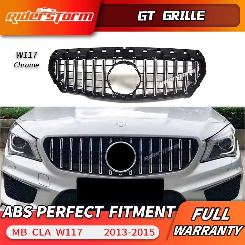 Гриль GT style для CLA W117 передняя решетка GTR гриль Mercedes class CLA200 cla220 CLA250 cla260 cla300 АБС