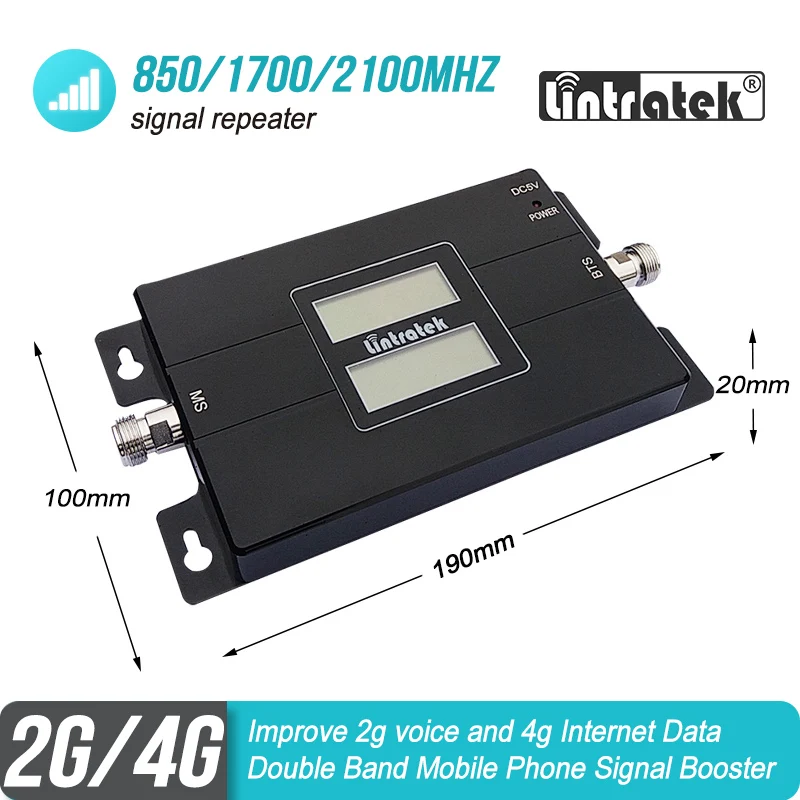 2G 4G GSM LTE 850 1700/2100 MHz мобильный телефон сотовая связь Repetidor B5 CDMA AWS B4 1700