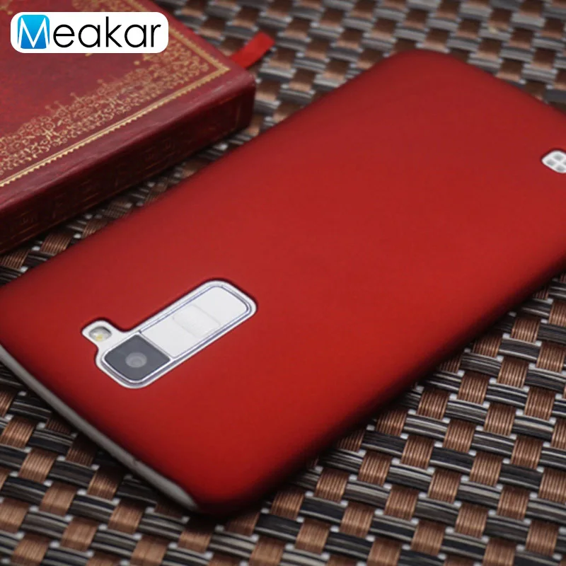 Матовая Пластик Coque 5.3For Lg K10 чехол для Lg K10 Lte двойной K410 K420 K420n K430 K430ds F670 телефона чехол-лента на заднюю панель - Цвет: red