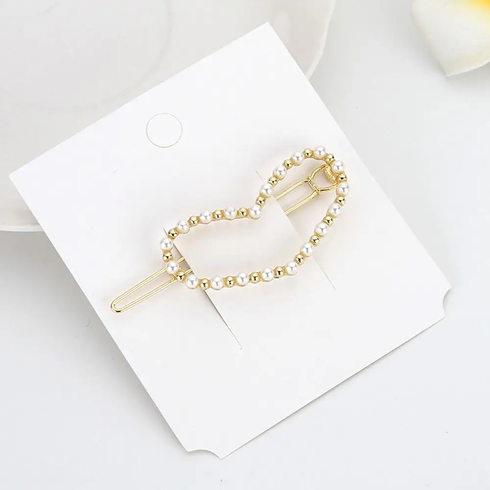 Женские аксессуары для волос Love Heart Pearl заколка девочек сплав лягушка нежные