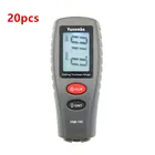 20 шт. Yunombo 2018 Новинка Цифровой ЖК-измеритель толщины пленки автомобиля краски тестер толщины покрытия толщиномер YNB-100