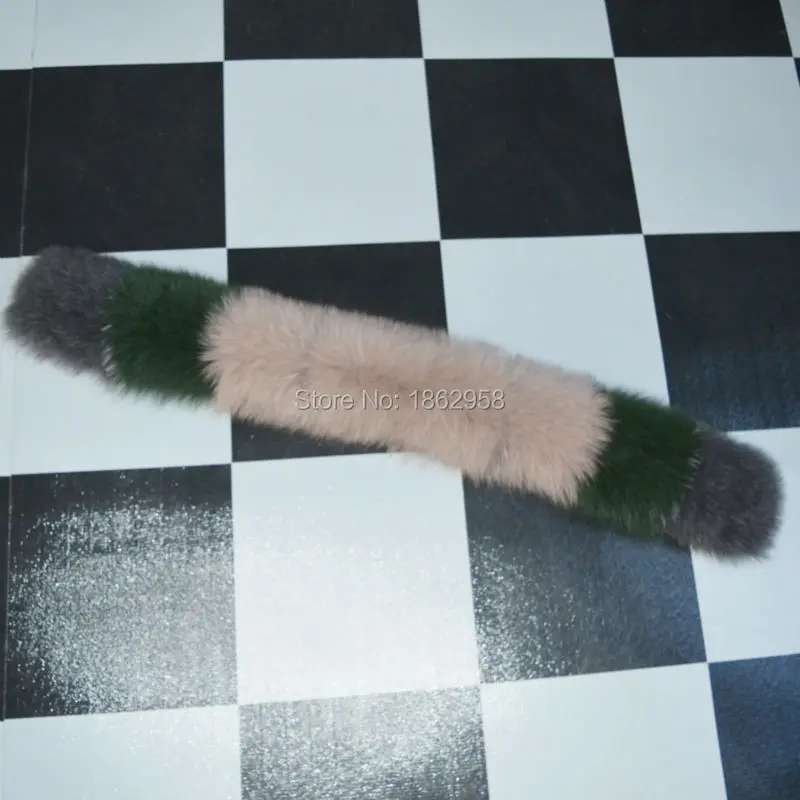 China Post Free Shipping SJ083 New Arrival 2019 Cheap Price Combined Color Pull Through Top Quality Real Fox Fur Scarf |