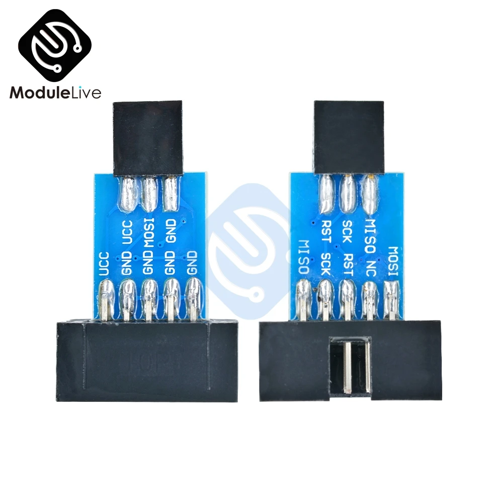 2 шт. 10Pin для 6PiN конвертировать в Стандартный 10 контактов 6 контактов) плата